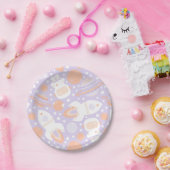 Borden van Space Girls Papieren Bordje (Feest)