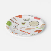 Borden van Sushi Papieren Bordje (Gekanteld)