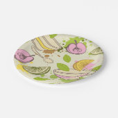 Borden van thee- en fruitpapier papieren bordje (Gekanteld)