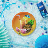 Borden van tropisch Drink Papieren Bordje (Feest)