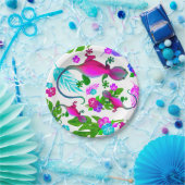 Borden van tropisch geckos-papier papieren bordje (Feest)