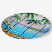 Borden van Tropisch papier Papieren Bordje (Gekanteld)