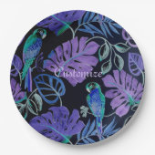 Borden van Tropisch paradepapier Papieren Bordje (Voorkant)