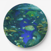 Borden van tropisch vispapier papieren bordje (Voorkant)