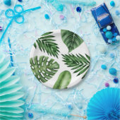 Borden van Tropische lederpartijen Papieren Bordje (Feest)