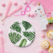 Borden van Tropische lederpartijen Papieren Bordje (Feest)