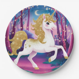 Borden van Unicorn Paper Papieren Bordje