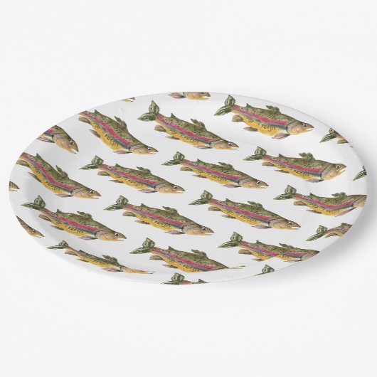 Borden van vispapier papieren bordje (Gekanteld)