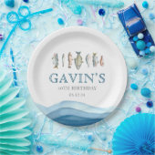 Borden van vispapier, verjaardagsversieringen papieren bordje (Feest)