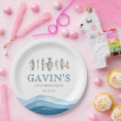 Borden van vispapier, verjaardagsversieringen papieren bordje (Feest)