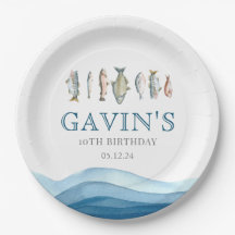 Borden van vispapier, verjaardagsversieringen