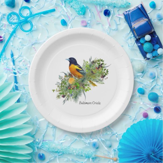 Borden van vogelpapier papieren bordje (Feest)