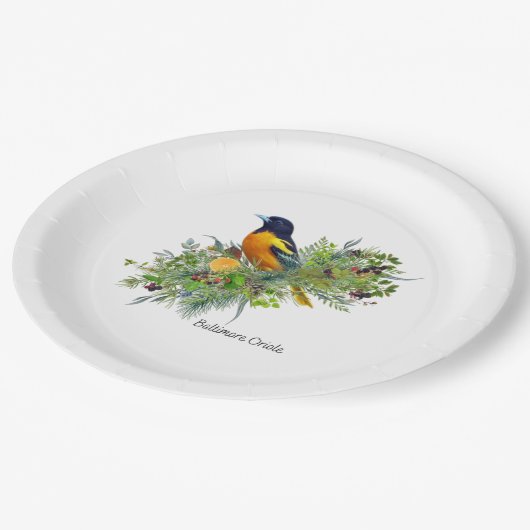 Borden van vogelpapier papieren bordje (Gekanteld)