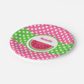 Borden van watermeloenpapier papieren bordje (Gekanteld)