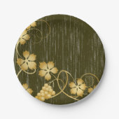 Borden van wijnbouwpapier papieren bordje (Voorkant)