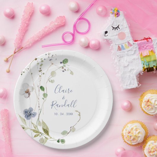 Borden van wilde bosbranden papieren bordje (Feest)