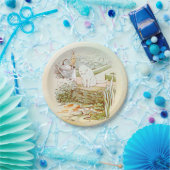 borden van wit kattenpapier papieren bordje (Feest)