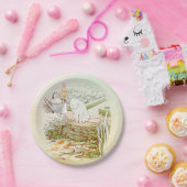 borden van wit kattenpapier papieren bordje (Feest)