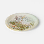 borden van wit kattenpapier papieren bordje (Gekanteld)