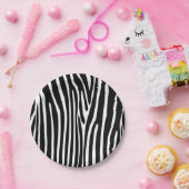 Borden van Zebra Print Safari Animal Paper Papieren Bordje (Feest)