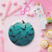 Borden van zeeen papieren bordje (Feest)