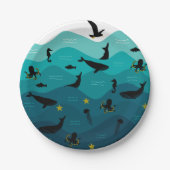 Borden van zeeen papieren bordje (Voorkant)