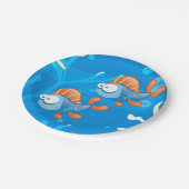 Borden van zeewaterkwaliteit papieren bordje (Gekanteld)