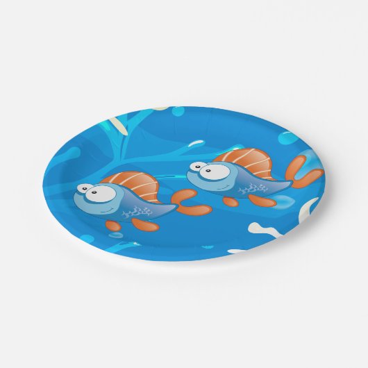 Borden van zeewaterkwaliteit papieren bordje (Gekanteld)