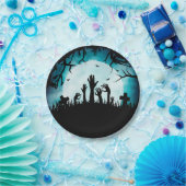 Borden van Zombie Graveyard Halloween Paper Papieren Bordje (Feest)