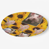 Borden van zonnebloempitten papieren bordje (Gekanteld)