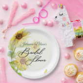 Borden van zonnebloempitten papieren bordje (Feest)