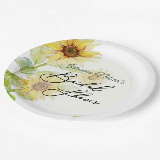 Borden van zonnebloempitten papieren bordje (Gekanteld)