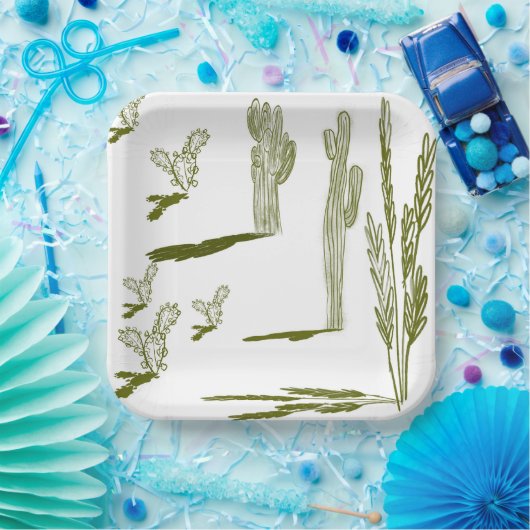 Borden van Zuidwest-papier Papieren Bordje (Feest)