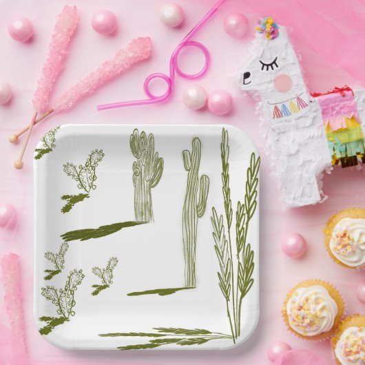 Borden van Zuidwest-papier Papieren Bordje (Feest)