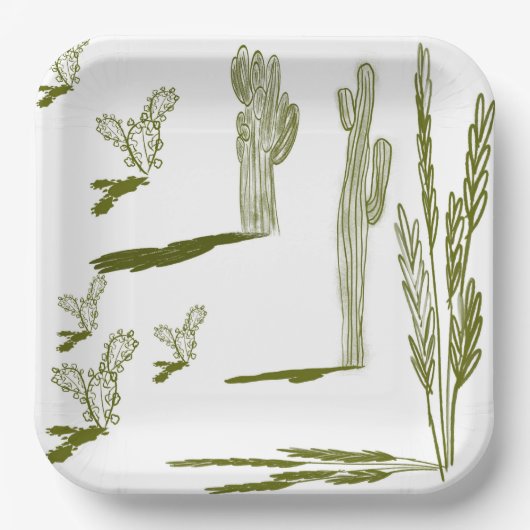 Borden van Zuidwest-papier Papieren Bordje (Voorkant)