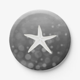 Borden van zwart doorboren drifmeel papieren bordje