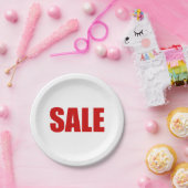 Borden VERKOOPPAPIER Papieren Bordje (Feest)