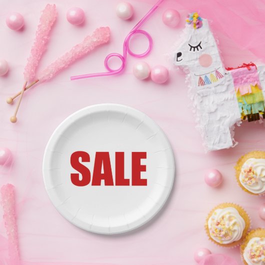 Borden VERKOOPPAPIER Papieren Bordje (Feest)