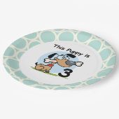 Borden voor 3e verjaardag papier papieren bordje (Gekanteld)