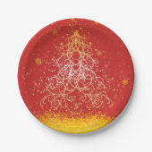 Borden voor 7-inch kerstboompapier papieren bordje (Voorkant)