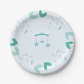 Borden voor aangepast Baby shower Papieren Bordje (Voorkant)