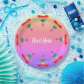 Borden voor aangepast papier van Yoga Party Papieren Bordje (Feest)