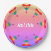 Borden voor aangepast papier van Yoga Party Papieren Bordje (Voorkant)