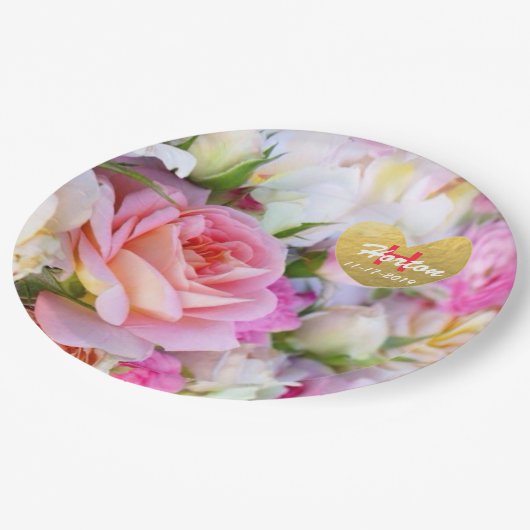 Borden voor aangepast Roos Papieren Bordje (Gekanteld)