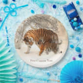 Borden voor aangepast winterpapier papieren bordje (Feest)