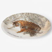 Borden voor aangepast winterpapier papieren bordje (Gekanteld)