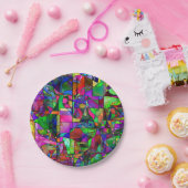 Borden voor abstract papier papieren bordje (Feest)