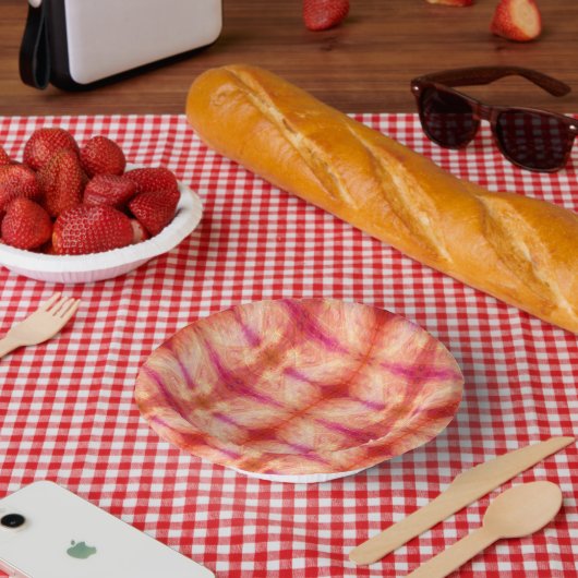 Borden voor abstract Sunset Pattern Paper Papieren Kommen (Picknick)