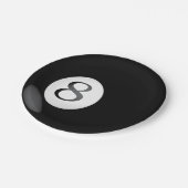 Borden voor acht kogelpapier papieren bordje (Gekanteld)