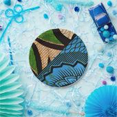 Borden voor Afrikaanse afdrukpapierfeesten Papieren Bordje (Feest)